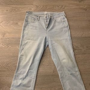 Old Navy Washed Cropped Flare Ankle Jeans
